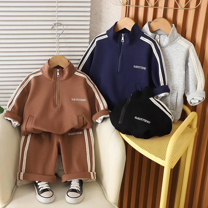 ست سویشرت و شلوار نیم زیپ کد محصول 1464