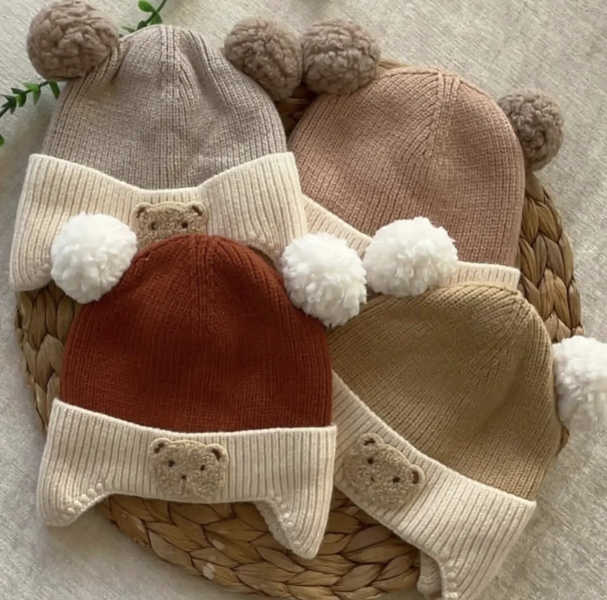 کلاه بافت تدی نوزادی کد محصول 1485