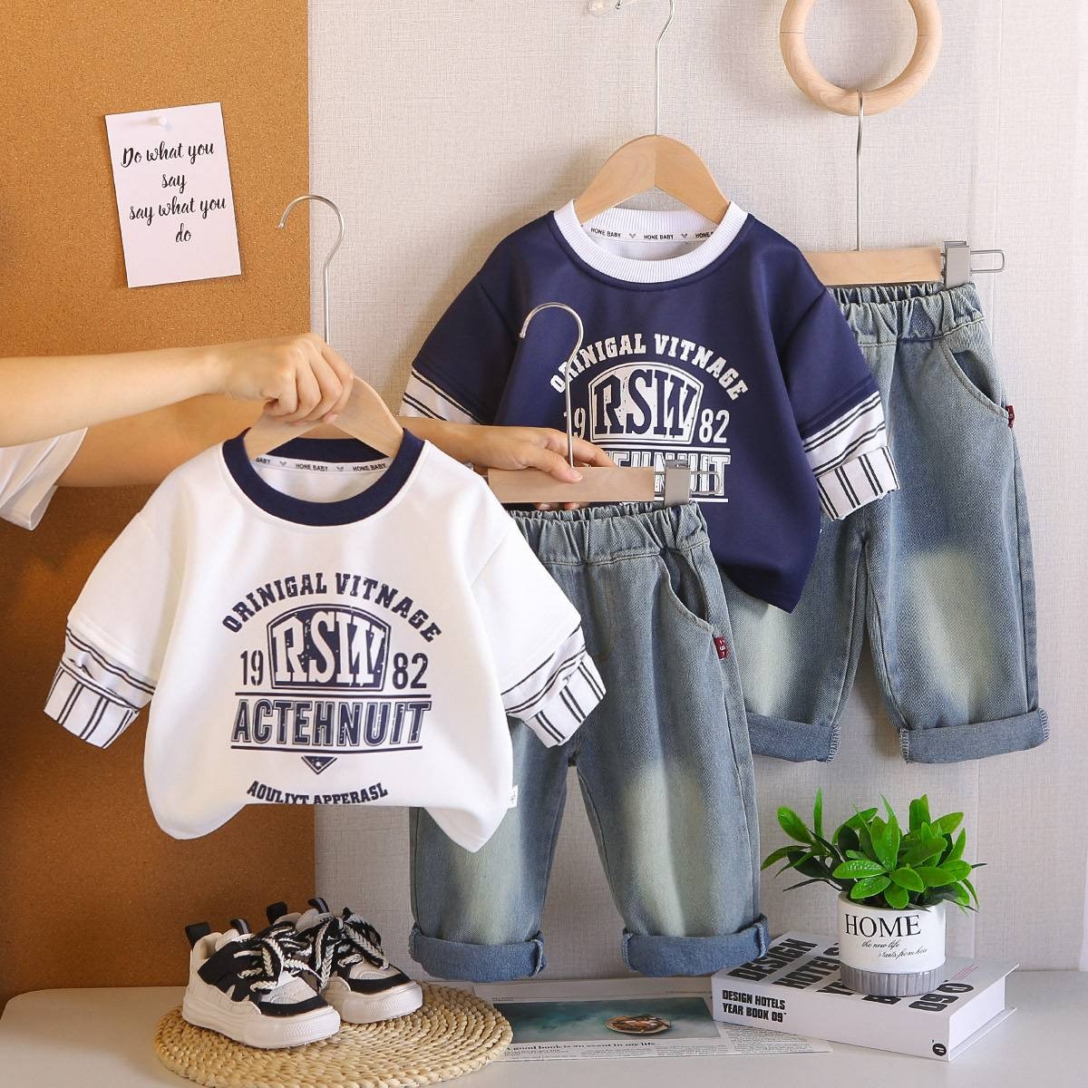 ست بلوز و شلوار بچگانه RSW کد محصول 1493