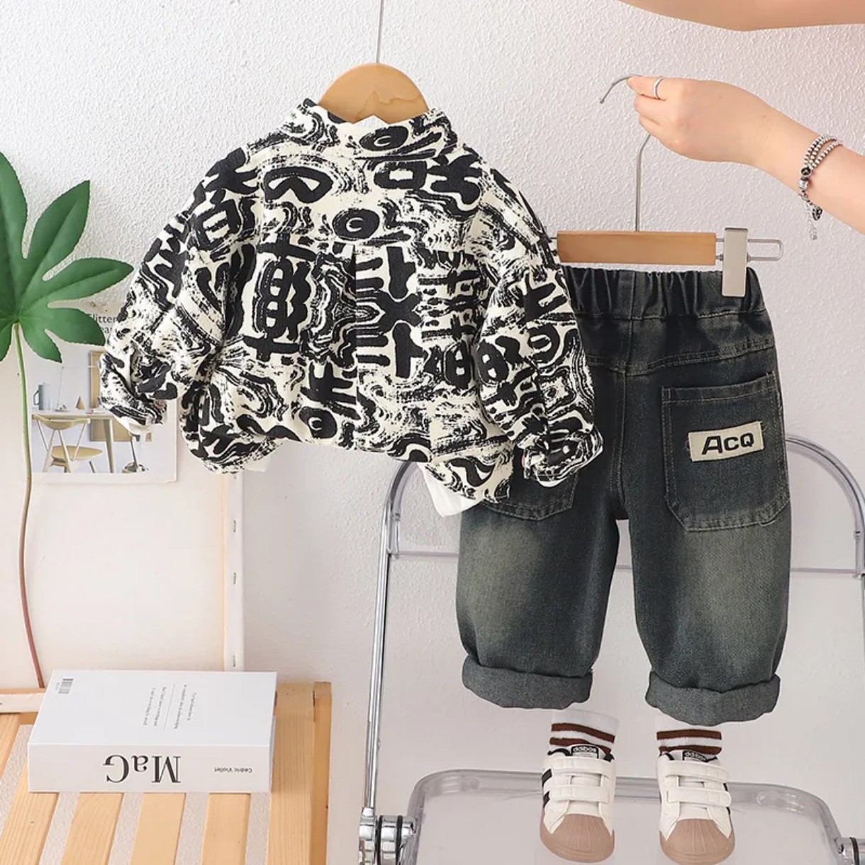 ست پیراهن و شلوار آبرنگی کد محصول 1461