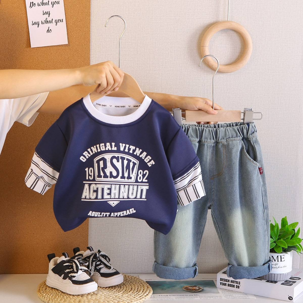 ست بلوز و شلوار بچگانه RSW کد محصول 1493